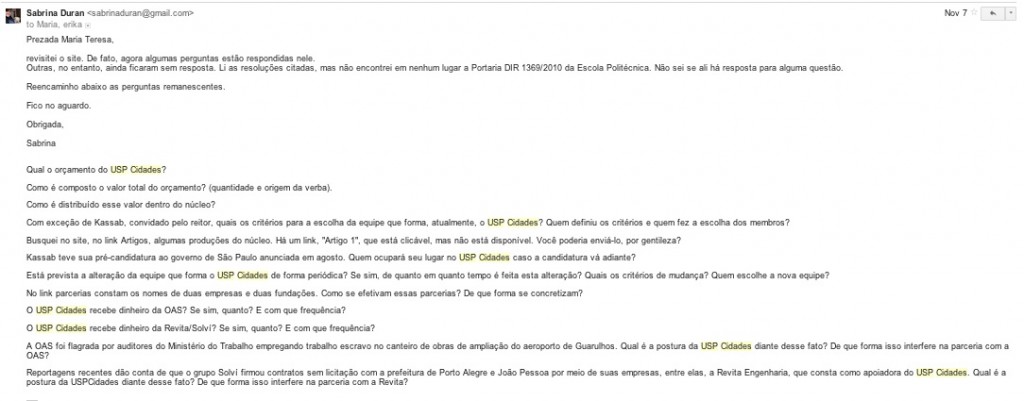 Clique na imagem para conseguir ler o email